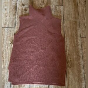 Vince Women's Sleeveless Cowl Neck Cashmere Sweater in Rust XS